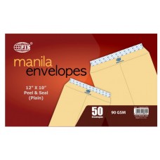 Brown Envelope FIS MANILA ENVELOPE - PEAL & SEAL, 12 X 10"